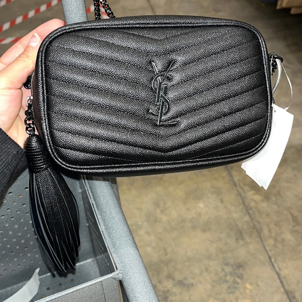 Black YSL crossbody.